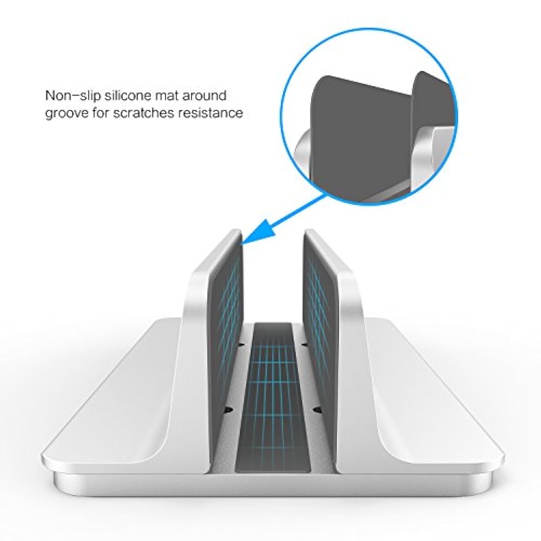 OMOTON-Soporte vertical para computadora portátil ajustable