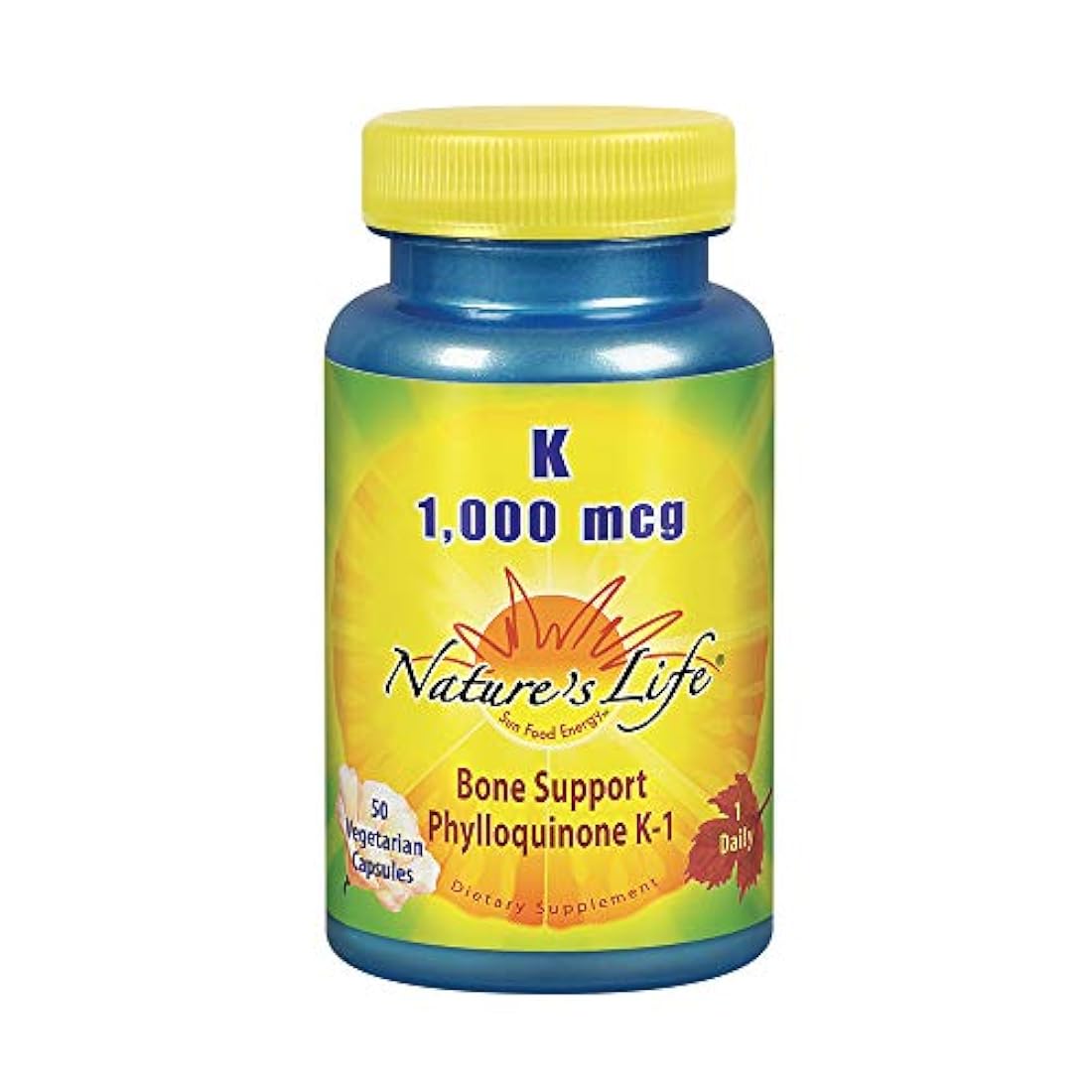 La vida de la naturaleza K, Bone Support, phylloquinone, 1000 mcg, 50 Cápsulas vegetarianas