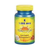 La vida de la naturaleza K, Bone Support, phylloquinone, 1000 mcg, 50 Cápsulas vegetarianas