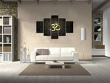 Cuadro Lienzo 5 Pieces Buddha OM Yoga