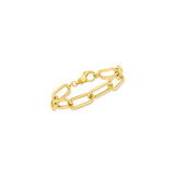 Pulseras de eslabones de oro de 18 quilates sobre papel