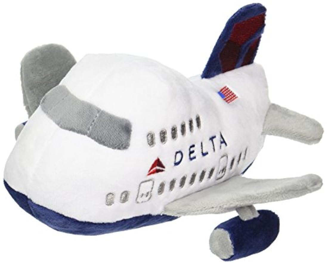 Peluche diseño de Avión Delta y sonido/ blanco, Daron Travel