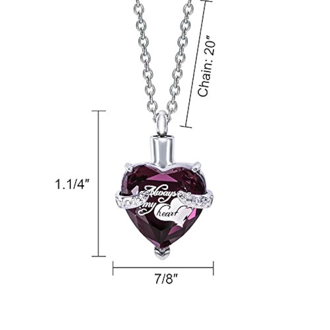 Collar con colgante de corazón