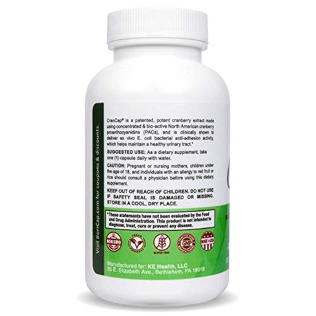 CranCap Cranberry Supplement for Urinary Tract Health 36mg