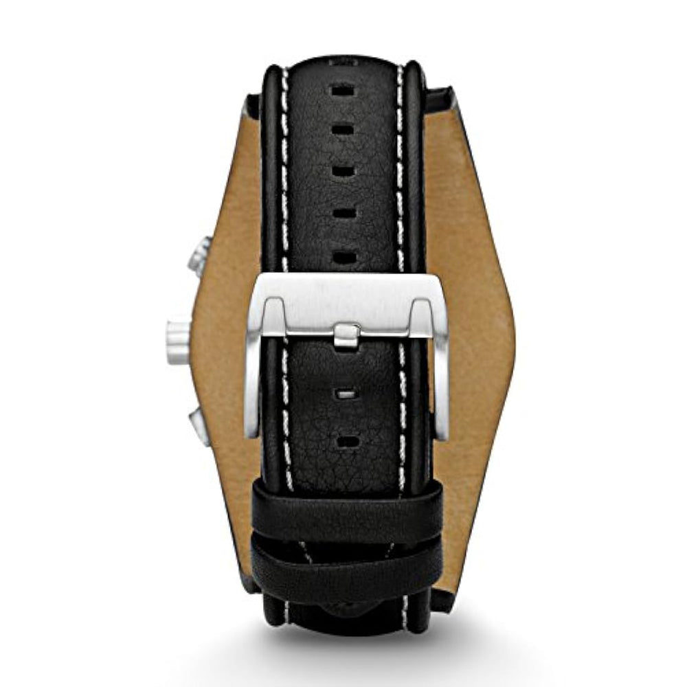 Reloj de pulsera casual de cuarzo acero inoxidable y cuero