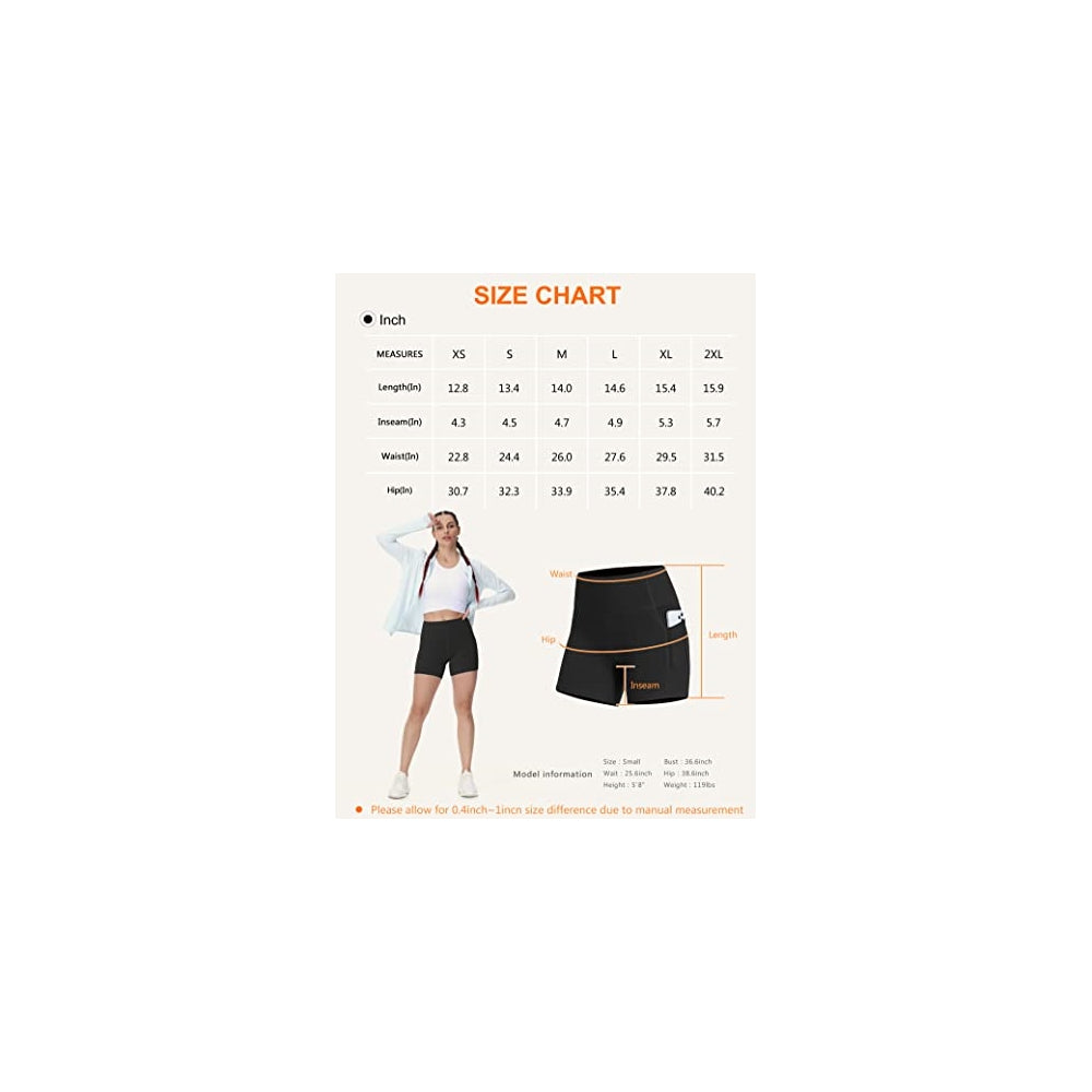 Shorts cortos de yoga de cintura alta para mujer S