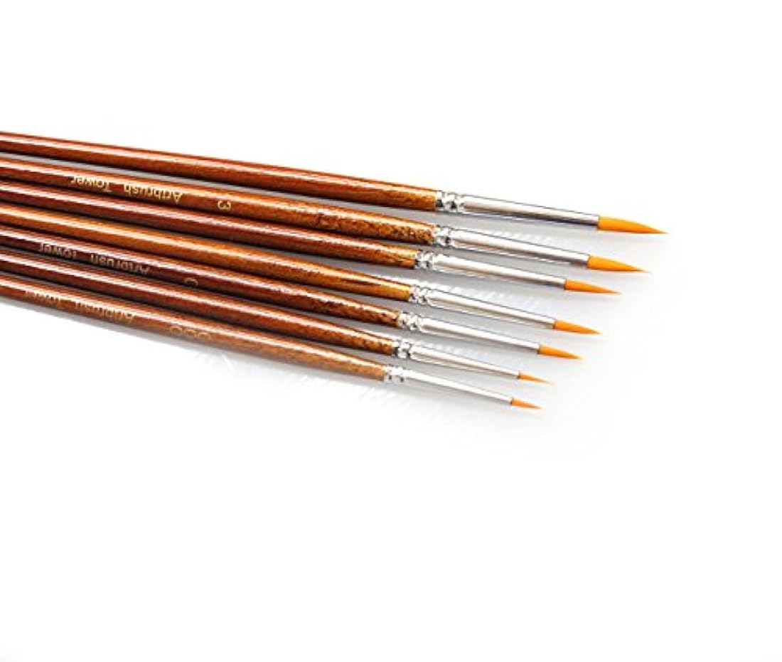 Juego de brochas para  pintura cuadro Detalles