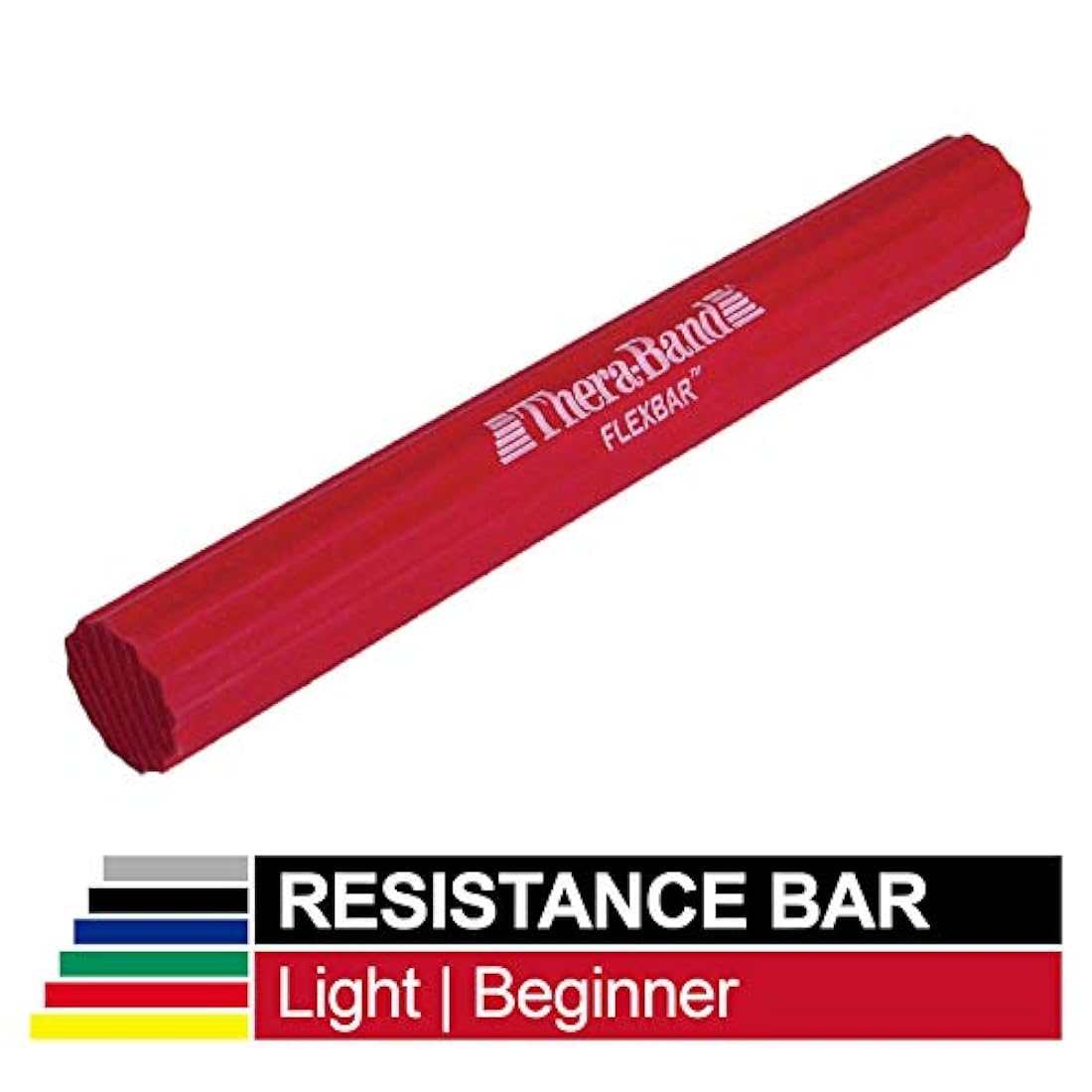Barra de resistencia TheraBand FlexBar para mejorar la fuerza de agarre, codo de tenis, codo de golfistas, tendinitis