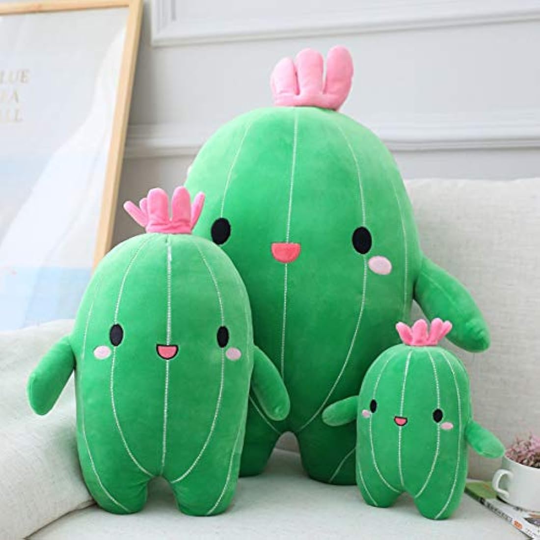 Peluche de cactus con forma de cactus de peluche 9.8 in