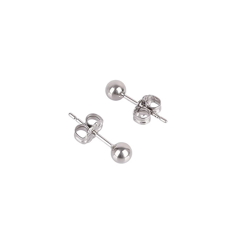 Aretes de titanio con pasador de bola hipoalergénicos