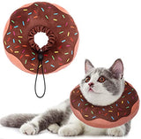 COLLAR de recuperación de donas para gatos y cachorros, suave y ajustable, protector de cuello en E para mascotas después de la cirugía, apto para gatitos, perros pequeños