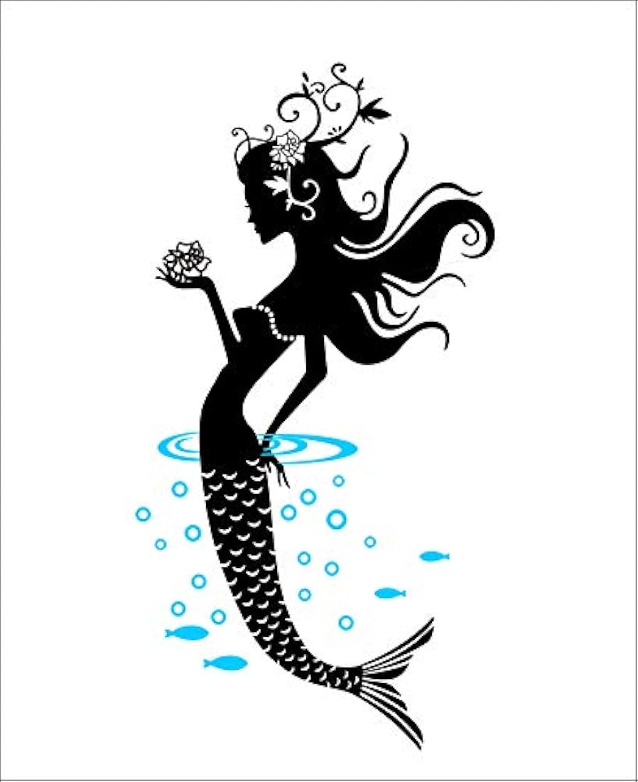 Pegatinas de pared modelo de sirena
