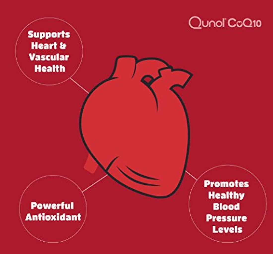 Suplemento Qunol con coenzimas y antioxidantes