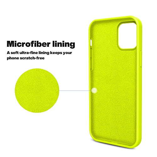 OTOFLY - Funda para iPhone 12 Pro Max de 6.7” (2020), serie sedosa y suave al tacto, silicona líquida suave de alta calidad, carcasa protectora de todo el aparato