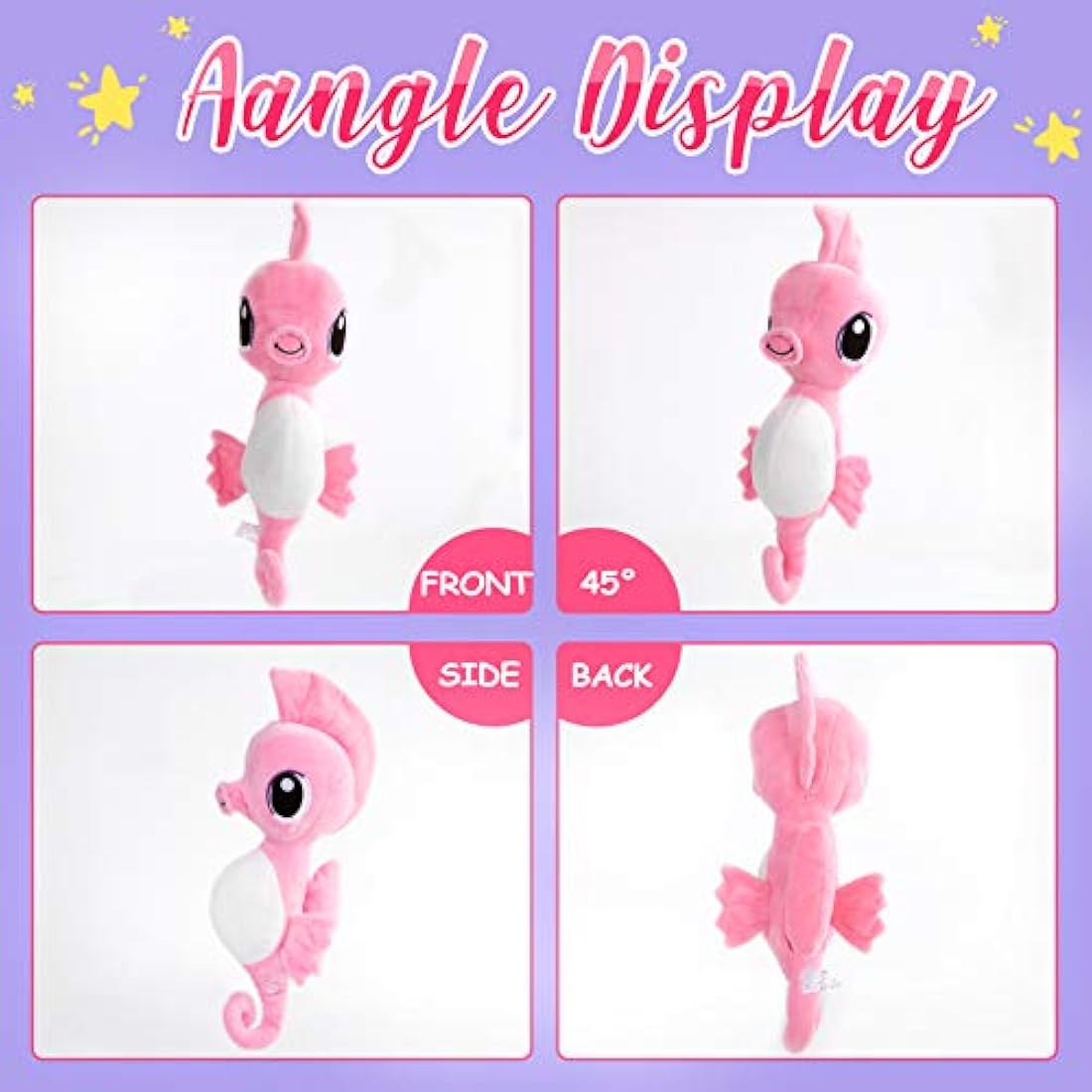 Peluche diseño de Caballito de Mar con luz, 8.0in, Athoinsu