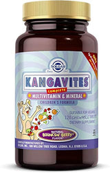 Solgar – Kangavites Multivitamina y Mineral Masticable Tabletas – Bouncin' Berry Sabor, 120 tabletas