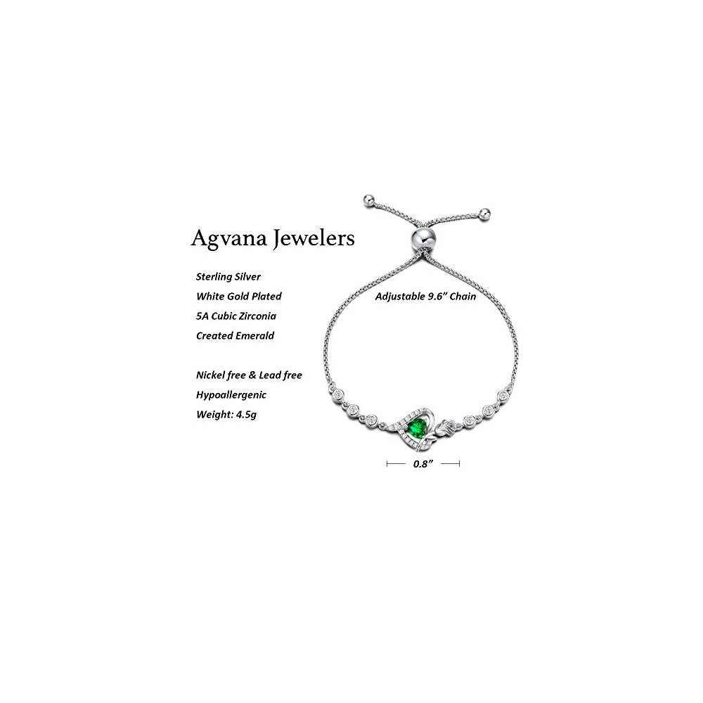 Pulseras con piedras preciosas de Metal AGVANA Rosy Reverie