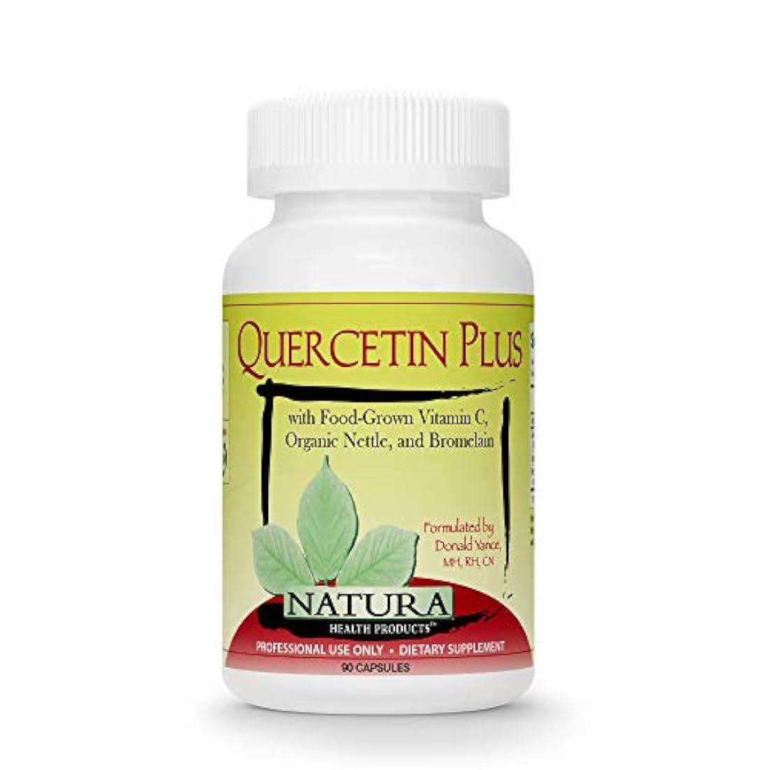 Natura Productos de salud – Quercetin Plus – Quercetin con altamente biodisponible food-grown Vitamina C, Nettle Orgánica y Bromelain – 90 Cápsulas