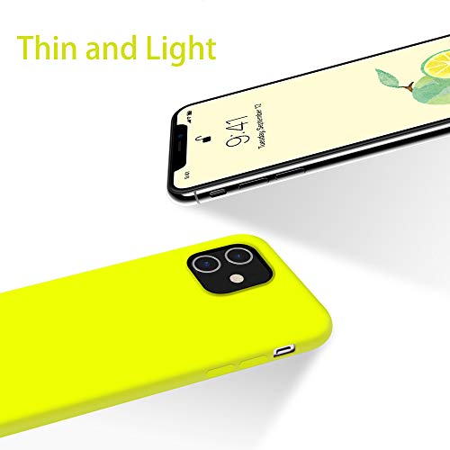 OTOFLY funda para iPhone 11, ultradelgada, funda de gel de silicona líquida con protección completa, antirayaduras, a prueba de golpes, compatible con iPhone 11