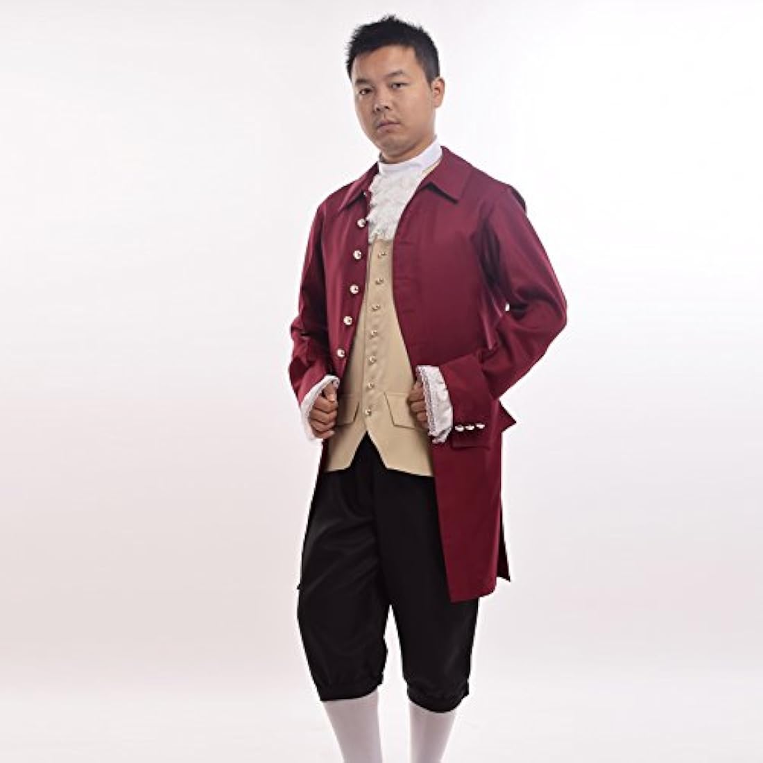 Disfraces Disfraz colonial rococó para hombre patriótico
