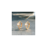 Aretes pequeños livianos y simples en forma de argolla