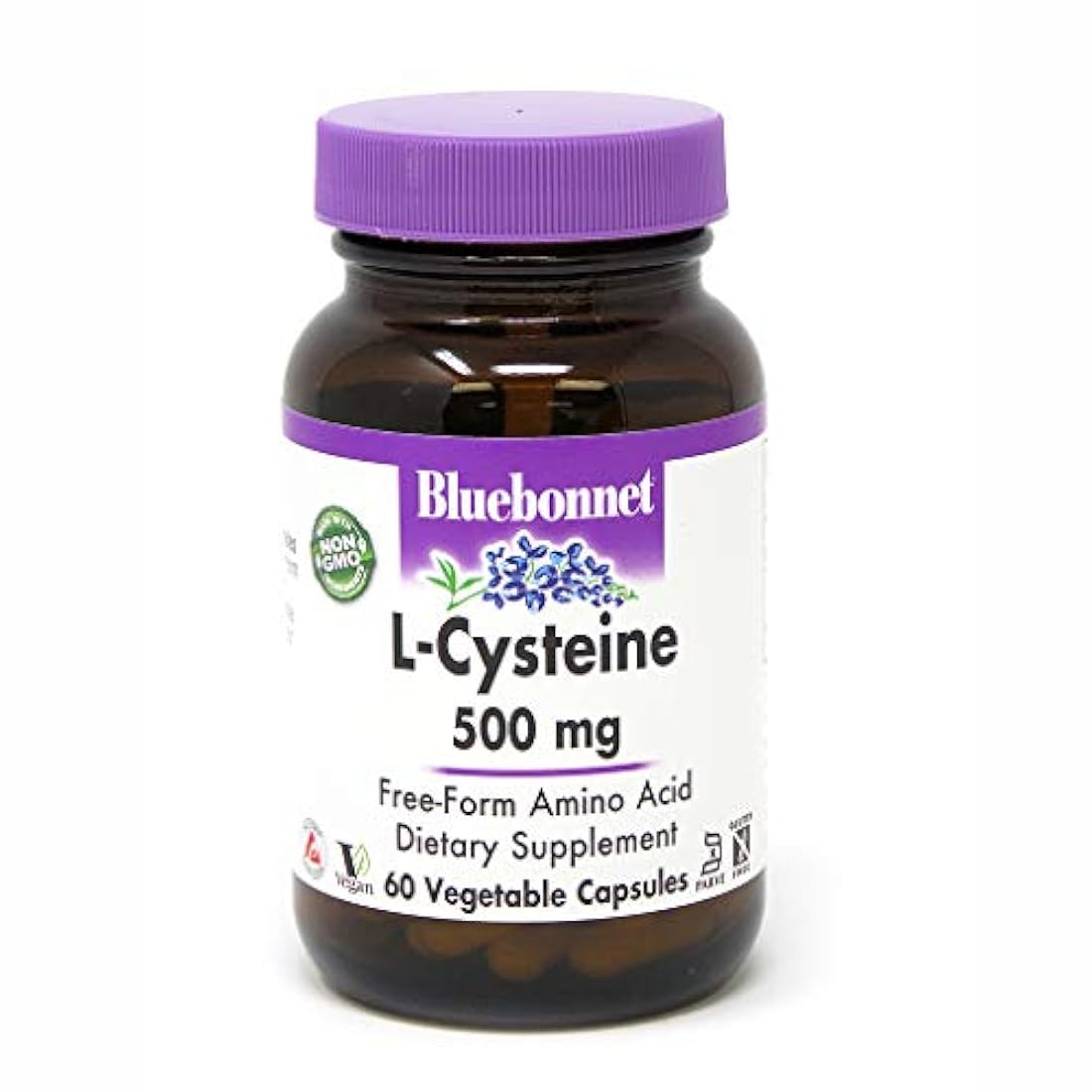 Bluebonnet L-cisteína 500 mg cápsulas de vitamina