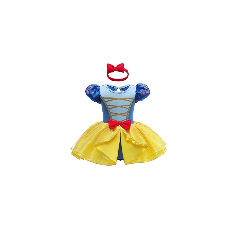 Disfraz Mameluco con diadema para bebé Blancanieves 3-6 mes