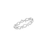 Pulseras de eslabones de plata de ley italiana