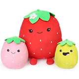 Peluche de fresa para niños y niñas, 15,7 y 12.0 in