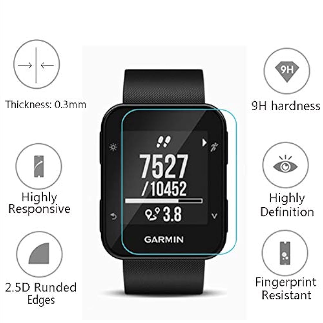 Protector de pantalla para reloj (3 unidades) compatible