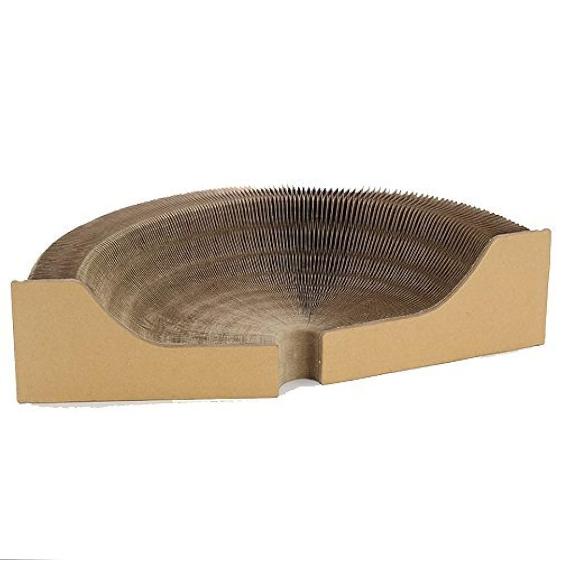 Cama redonda plegable de cartón corrugado para gatos