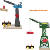 Juego de tren de madera de 12 piezas magnético