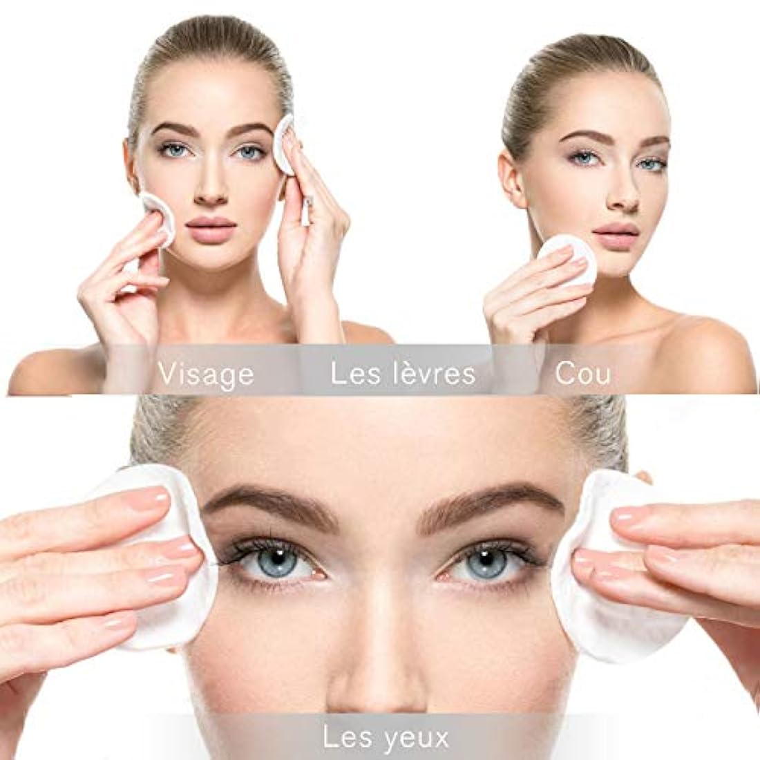 Almohadillas de maquillaje reutilizables,  16 unidades