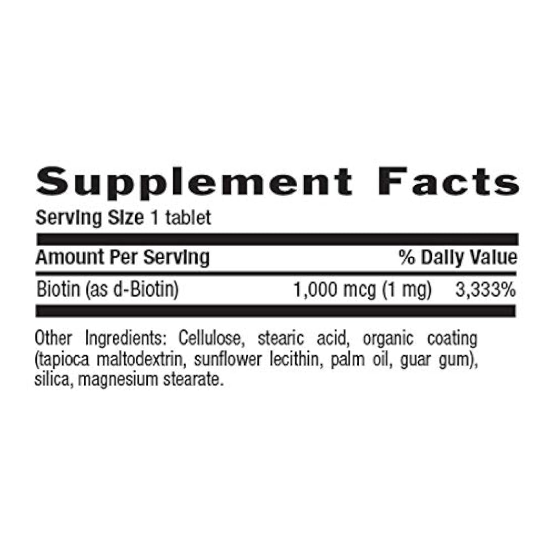Country Life - Biotina (1000 mcg), CTR65036, 1