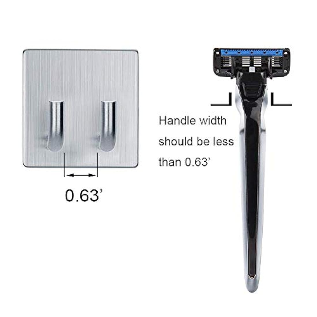 ganchos de pared de acero inoxidable  Jutoe