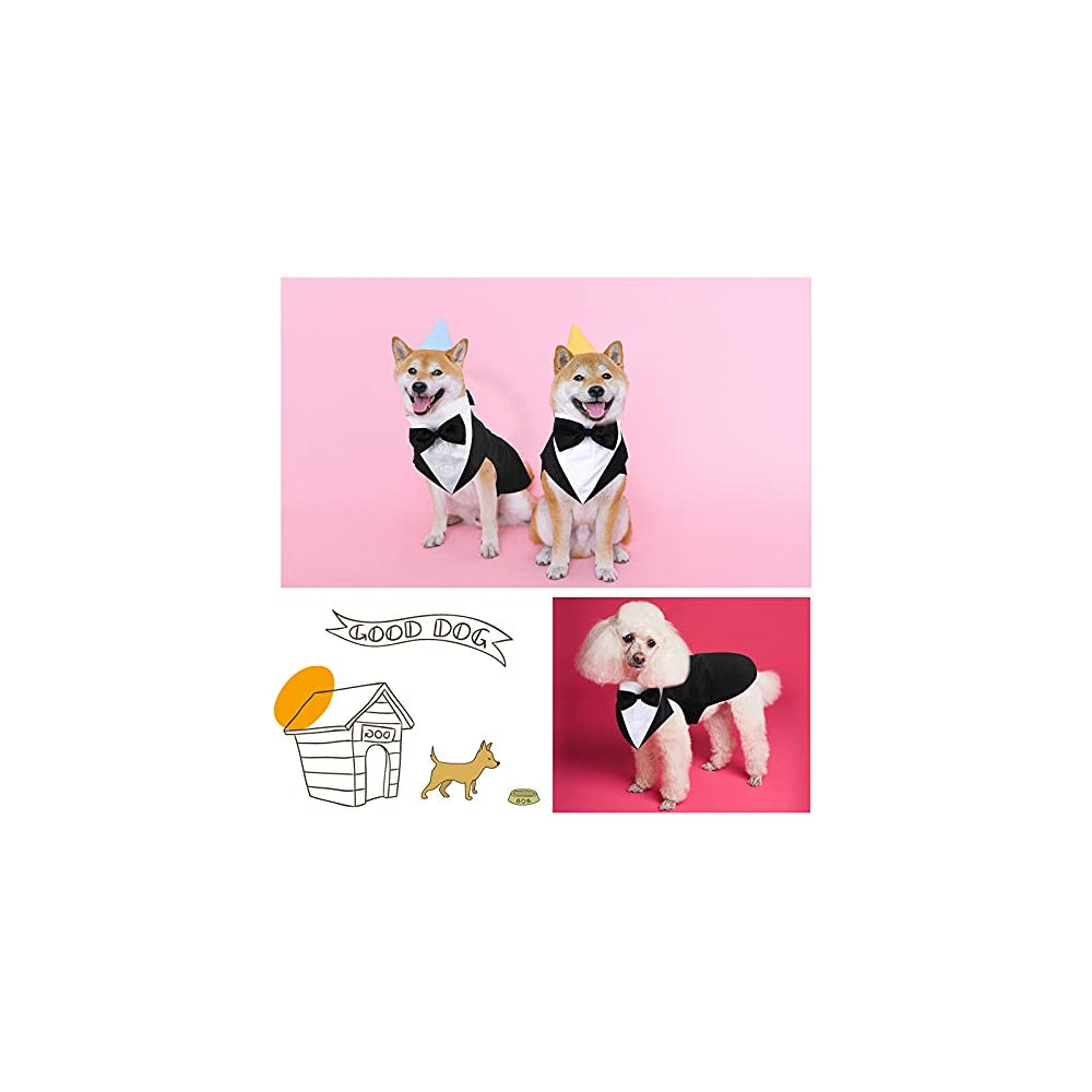Disfraces de esmoquin y bandana para perros talla S