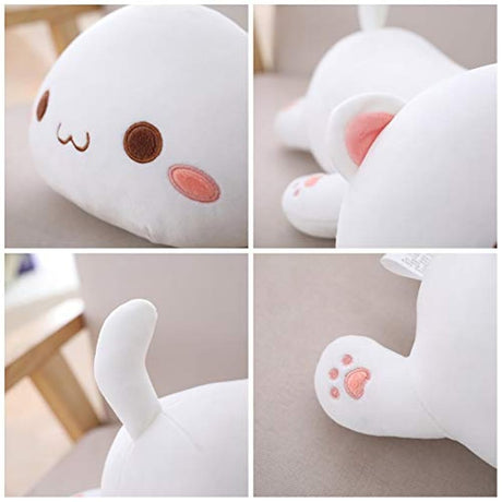 Peluche Almohada de gato,color blanco de 25.5 in. Marca Pyle