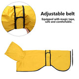 Chubasquero para perros con barra reflectante, resistente a la lluvia/al agua, chaleco ajustable – impermeable para perros galgos, Lurchers y Whippets 0608