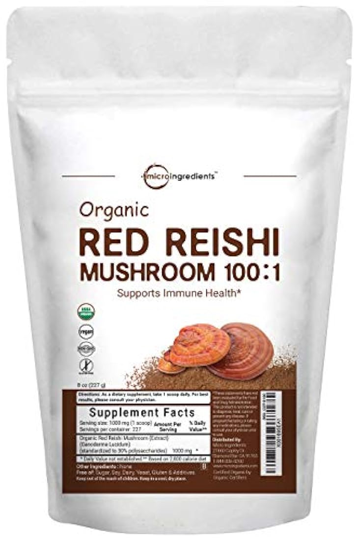 Reishi - Polvo de hongos, 8 onzas, 1