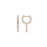 Aretes colgantes de plata para mujer chapados en oro
