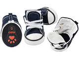 Botas, zapatillas y zapatos deportivos de lona para cachorros de abcGoodefg, zapatos casuales no deslizantes para exteriores, suela de goma y tela interna de algodón suave, Azul