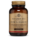 Solgar Vitamina D3 (carboniciferol) 250 MCG (10,000 IU), 120 cápsulas blandas – Ayuda a mantener huesos y dientes saludables – Sistema inmunológico de apoyo – No OMG, sin gluten, sin lácteos – 120 porciones