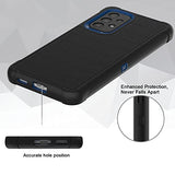 Leptech Funda para Samsung Galaxy A53 5G con protector de pantalla de cristal, [Serie Funda] Clip de cinturón de protección, resistente, resistente, resistente, resistente, militar, a prueba de golpes, cubierta para teléfono celular (negro)