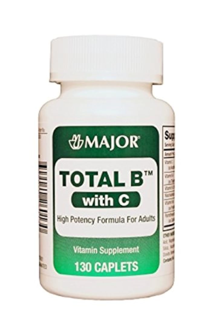 Major Total B W/C cplts Ascorbic acid-300 mg Amarillo 130 caplets UPC 309040260130
