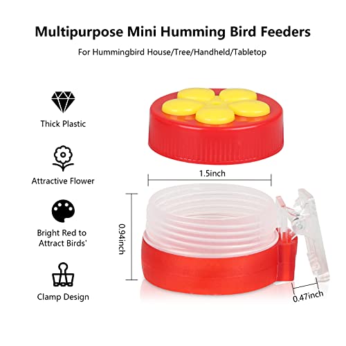 Paquete de 4 comederos de colibrí de plástico HHF-4 PiiSheou