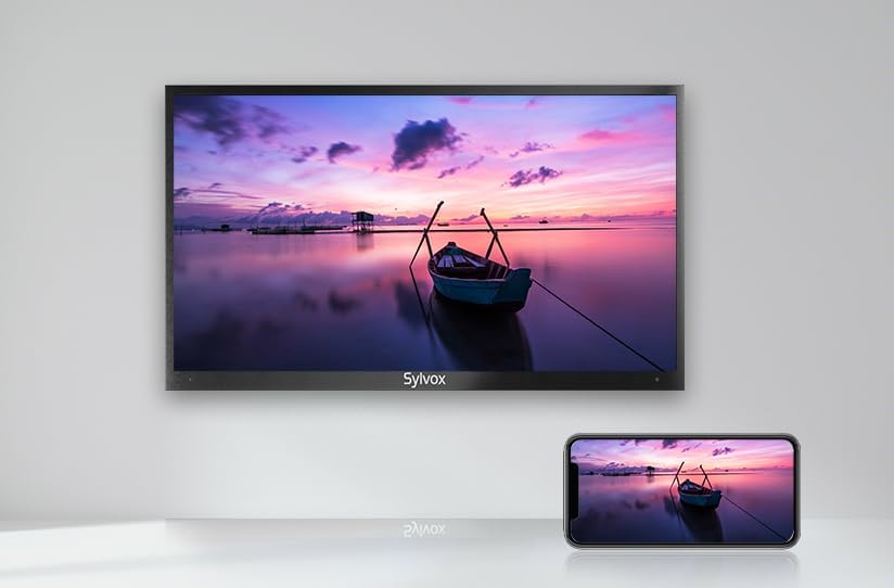 Televisor Exterior SYLVOX 75'' 4K 2000nits IP55 WiFi Bluetooth