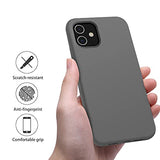 OTOFLY Funda para iPhone 11, ultra delgada, de gel de silicona líquida con protección completa antiarañazos, a prueba de golpes, compatible con iPhone 11 (gris espacial)