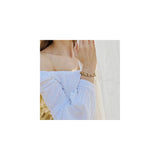 Pulseras de oro para mujer chapado en oro de 14 quilates