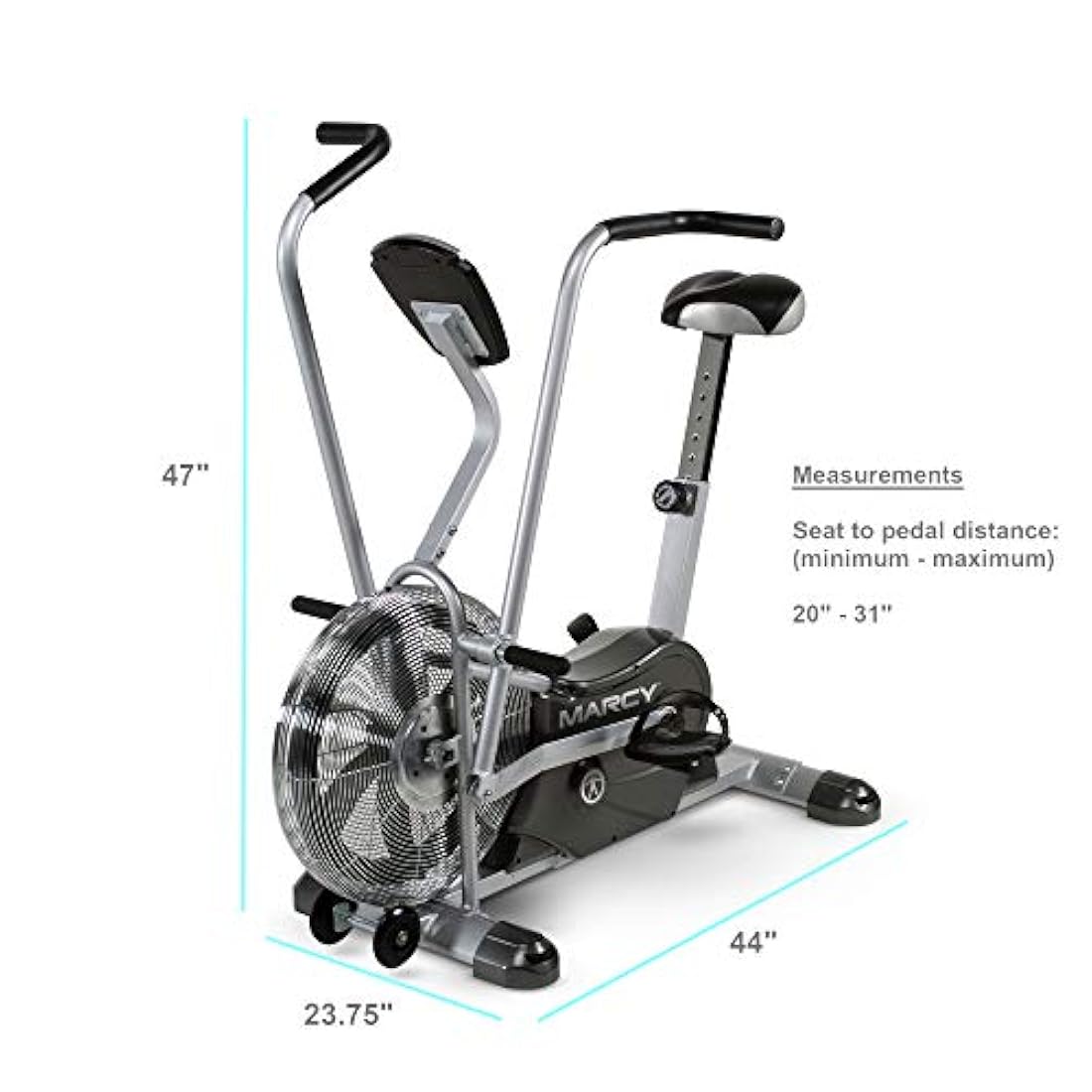Bicicleta vertical con ventilador para entrenamiento Marcy