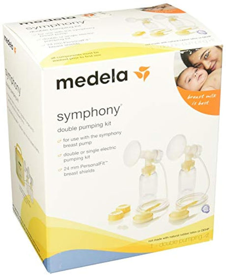 Kit de bomba de mama, sistema de bombeo doble de Medela Symphony, Transparente